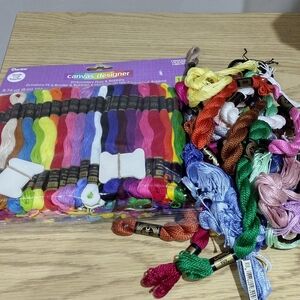 Lot of Assorted DMC Canvas Designer Embroidery Floss Bundle - Multicolor